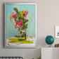 Turquoise Lilly - Modern Framed Canvas Print