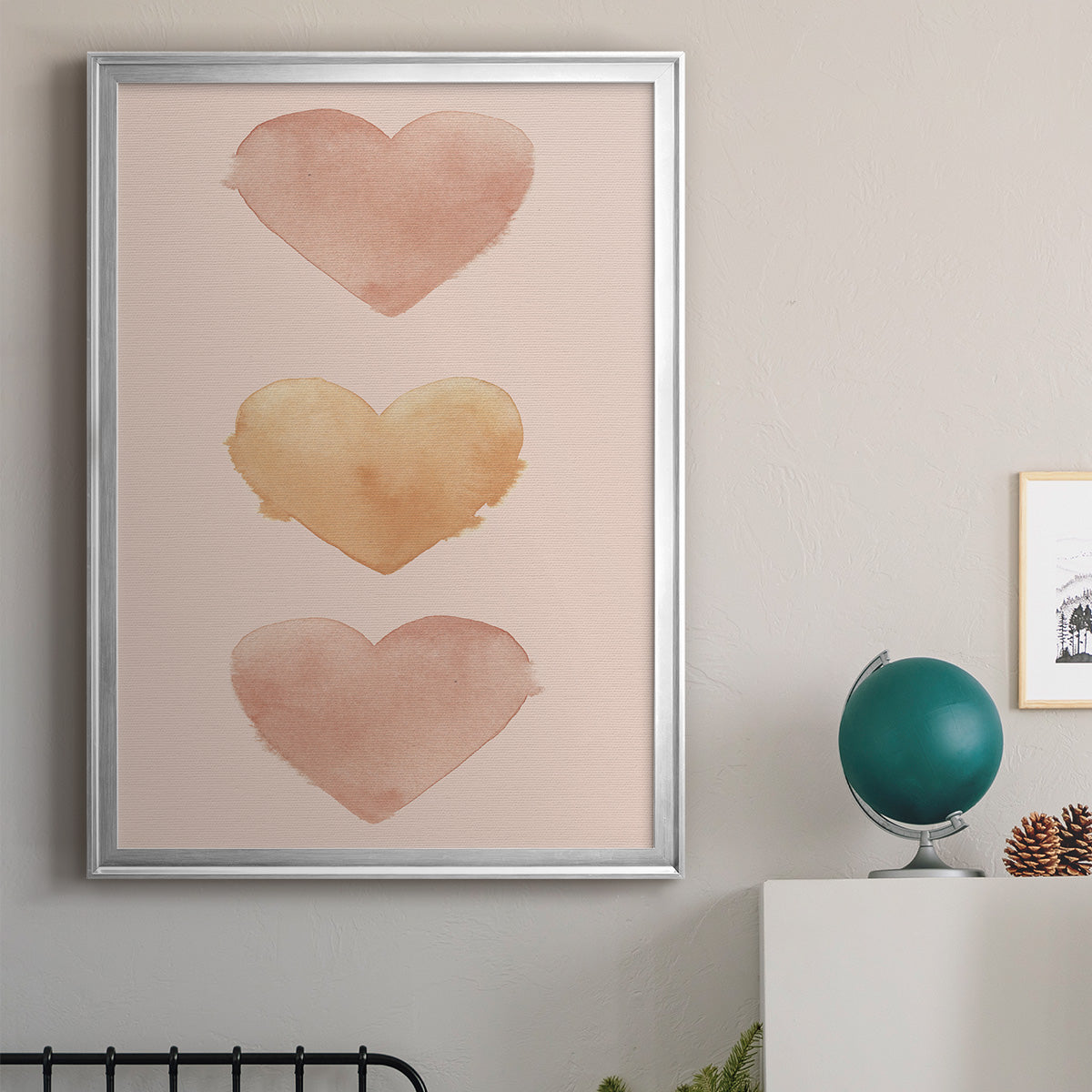 Modern Romance Collection B - Modern Framed Canvas Print