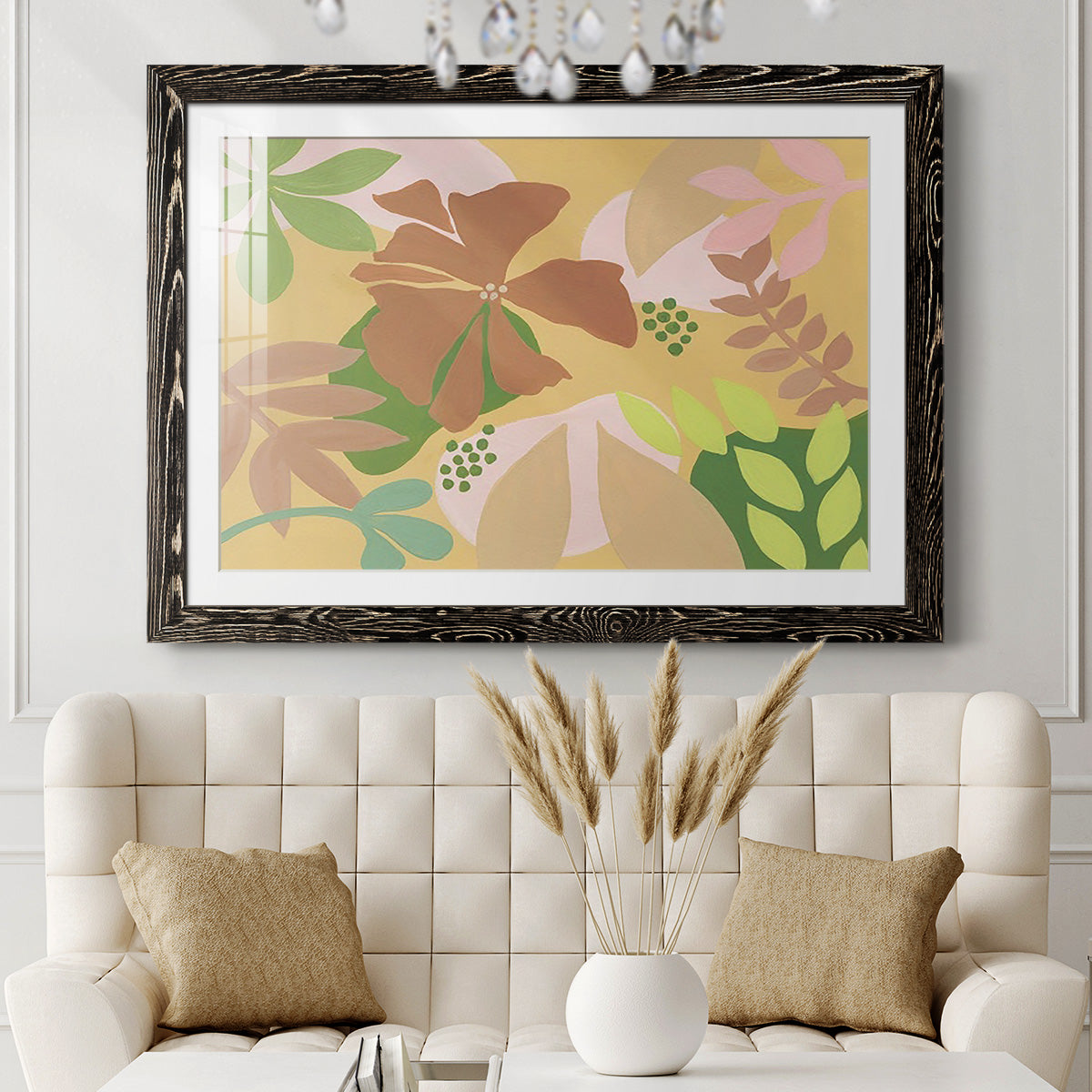 Neutral Blooms IV-Premium Framed Print - Ready to Hang