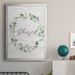 Blessed Wreath - Modern Framed Canvas Print
