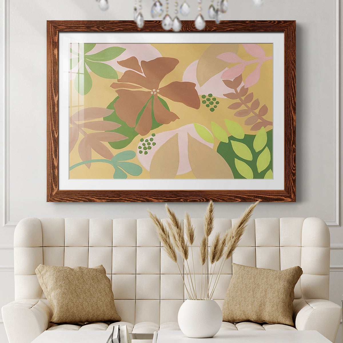 Neutral Blooms IV-Premium Framed Print - Ready to Hang