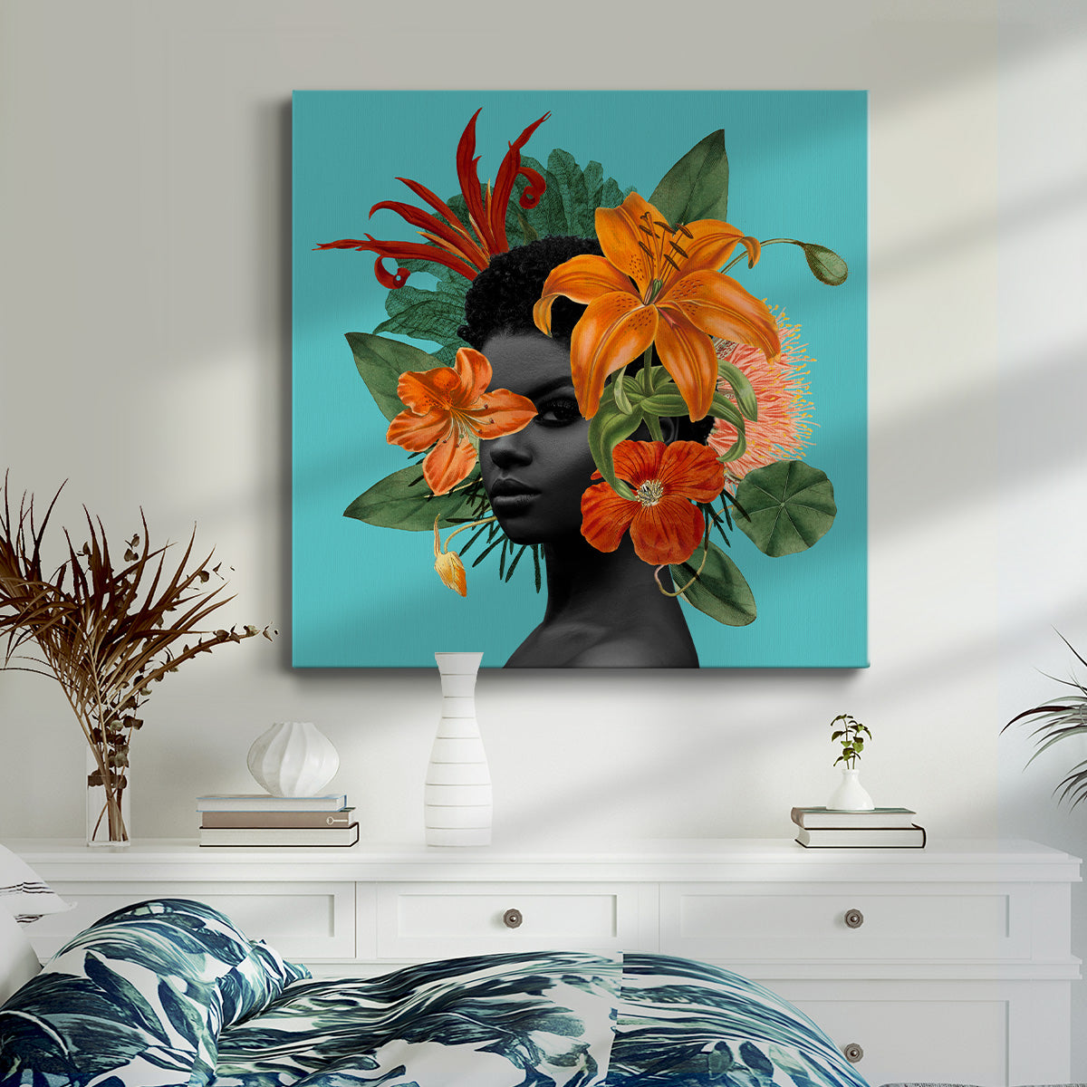 Tangerine Tropics II - Canvas Art Print