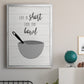 Lick the Bowl - Modern Framed Canvas Print