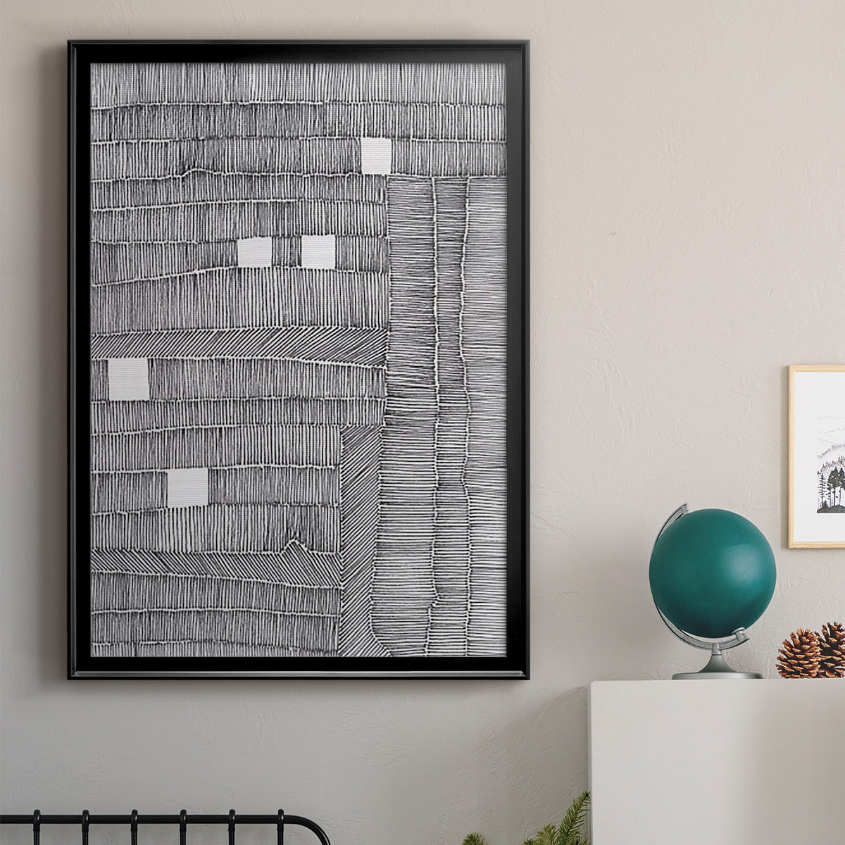 Tedious II - Modern Framed Canvas Print