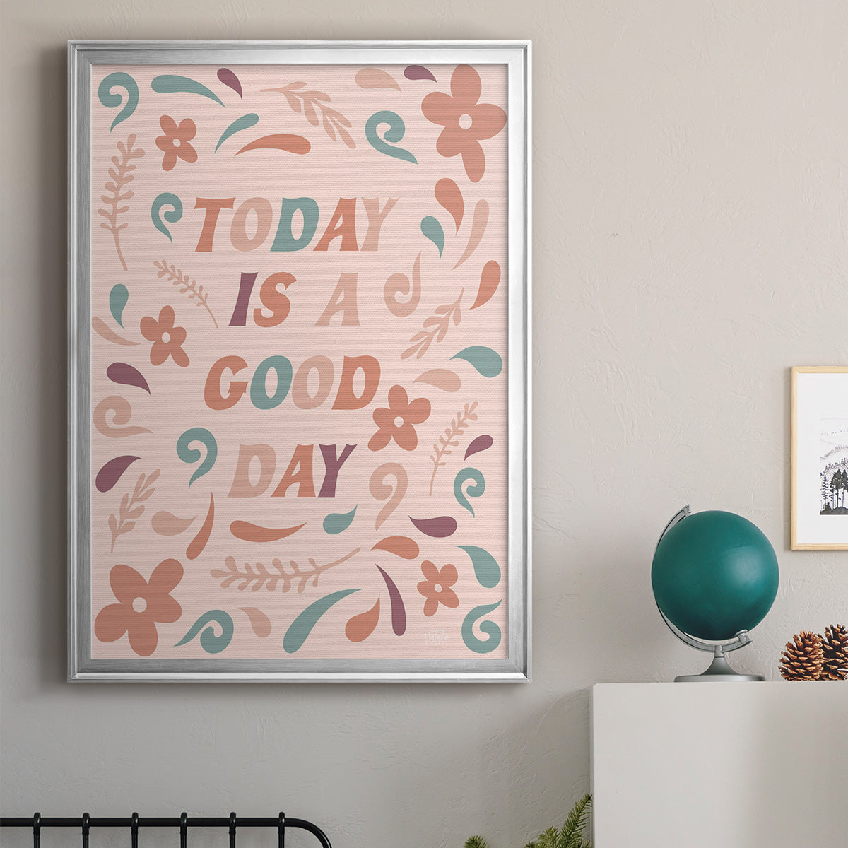 Today is a Good Day - Modern Framed Canvas Print