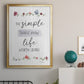 The Simple Things - Modern Framed Canvas Print