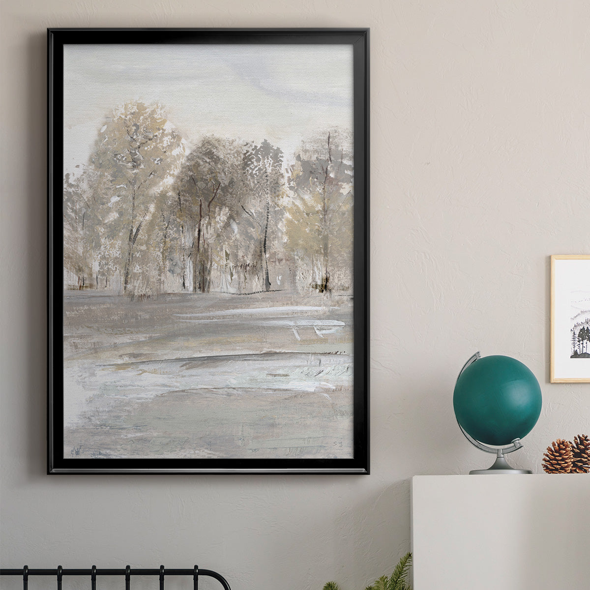 Meadow's Edge II - Modern Framed Canvas Print