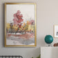 Watercolor Treeline Sketch I - Modern Framed Canvas Print