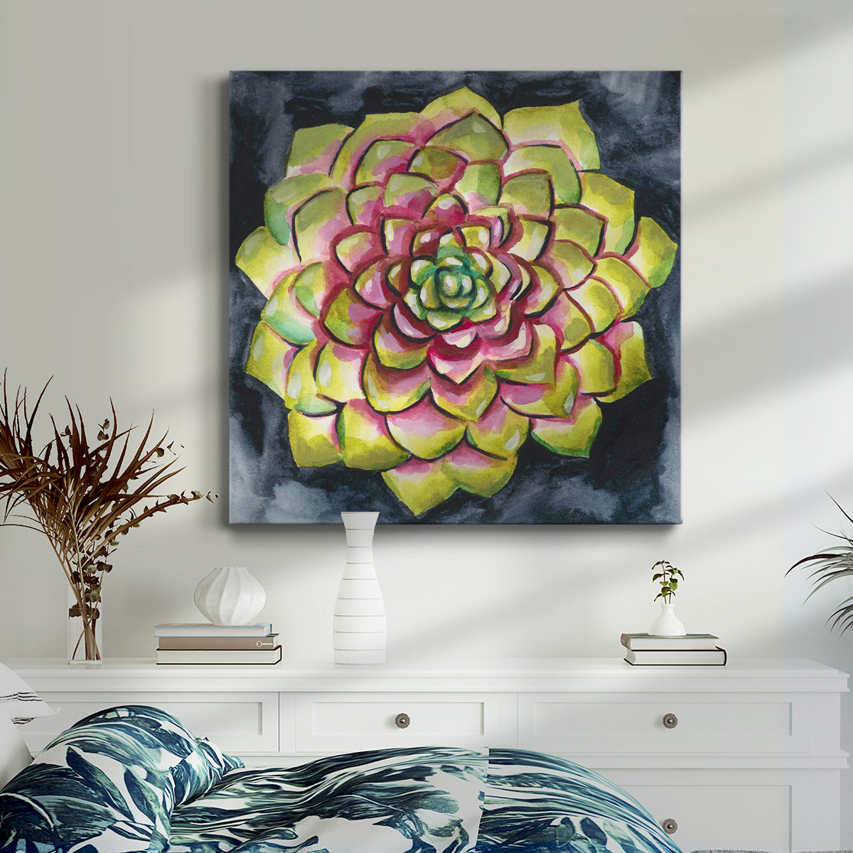 Succulent Rosette III - Canvas Art Print