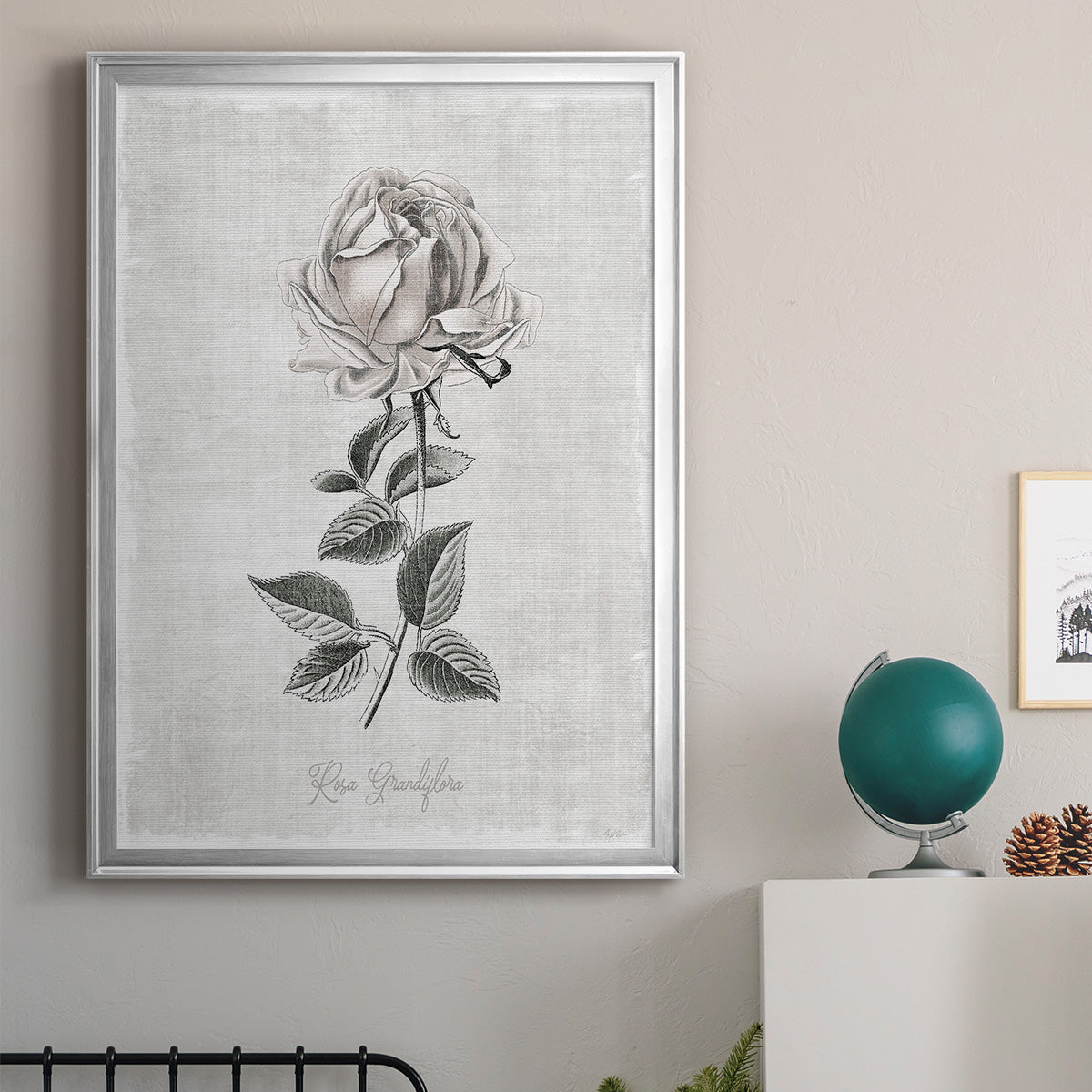 Vintage Botanical II - Modern Framed Canvas Print