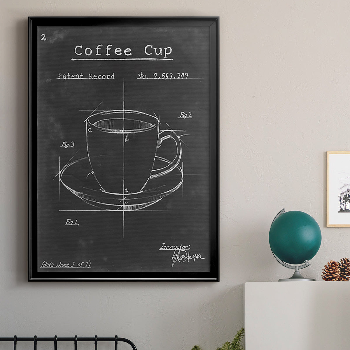 Morning Routine II - Modern Framed Canvas Print