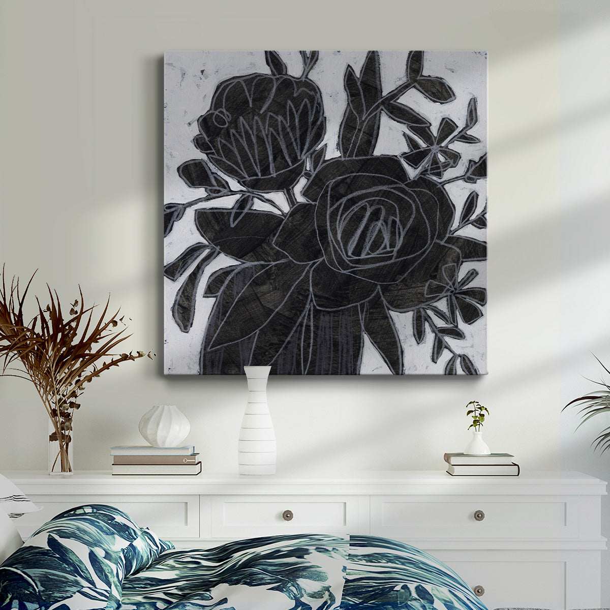 Chalkboard Garden I - Canvas Art Print