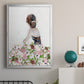 Beautiful Floral Contemplation II - Modern Framed Canvas Print
