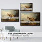A Goat with Two Kids - Floater Framed Canvas Print