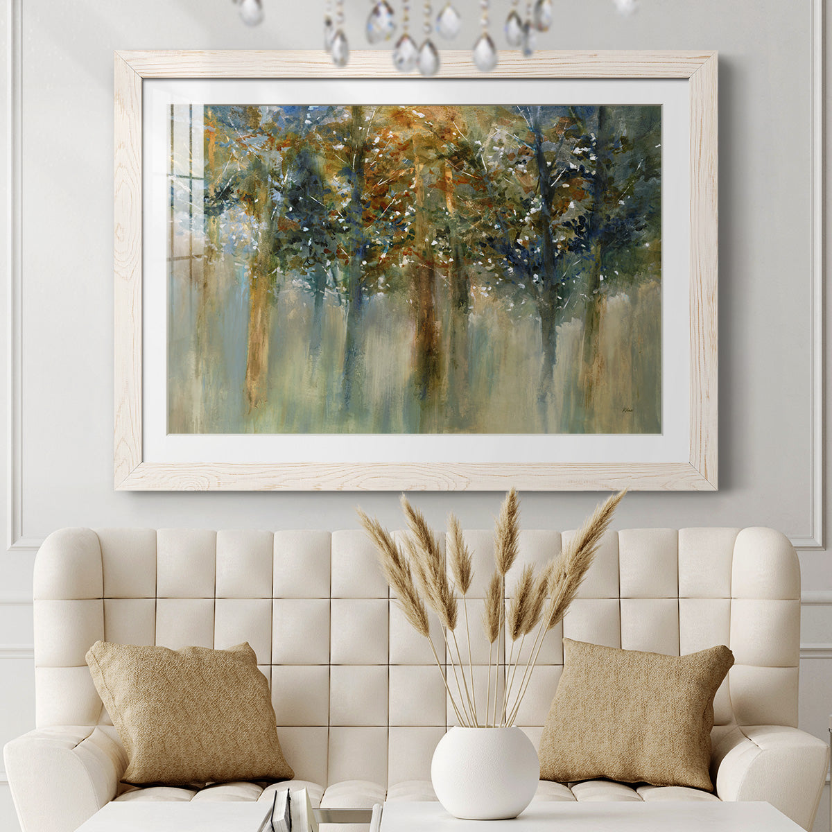 Rustic Leaves II - Barnwood Framed Art Print