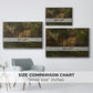 German Farm, 1859 - Floater Framed Canvas Print