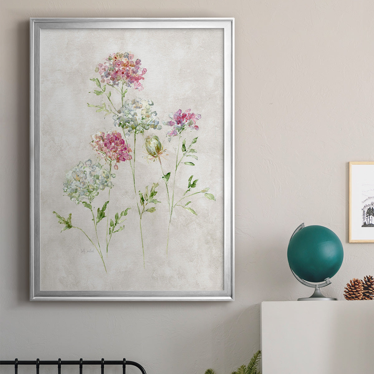 Soft Lace II - Modern Framed Canvas Print