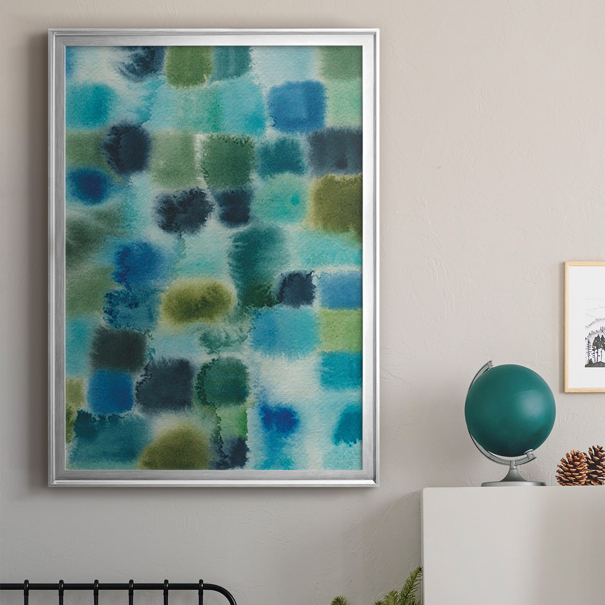 Earthy Plexus II - Modern Framed Canvas Print