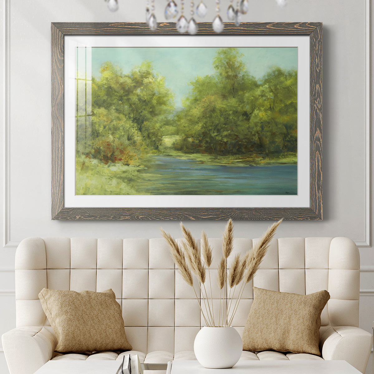 Country Views III-Premium Framed Print - Ready to Hang