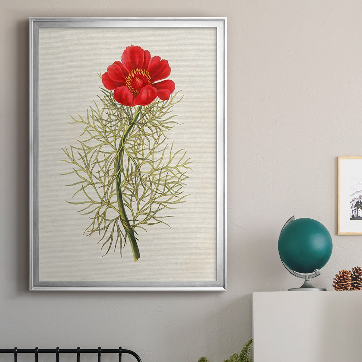 Flowers of the Seasons VII - Modern Framed Canvas Print