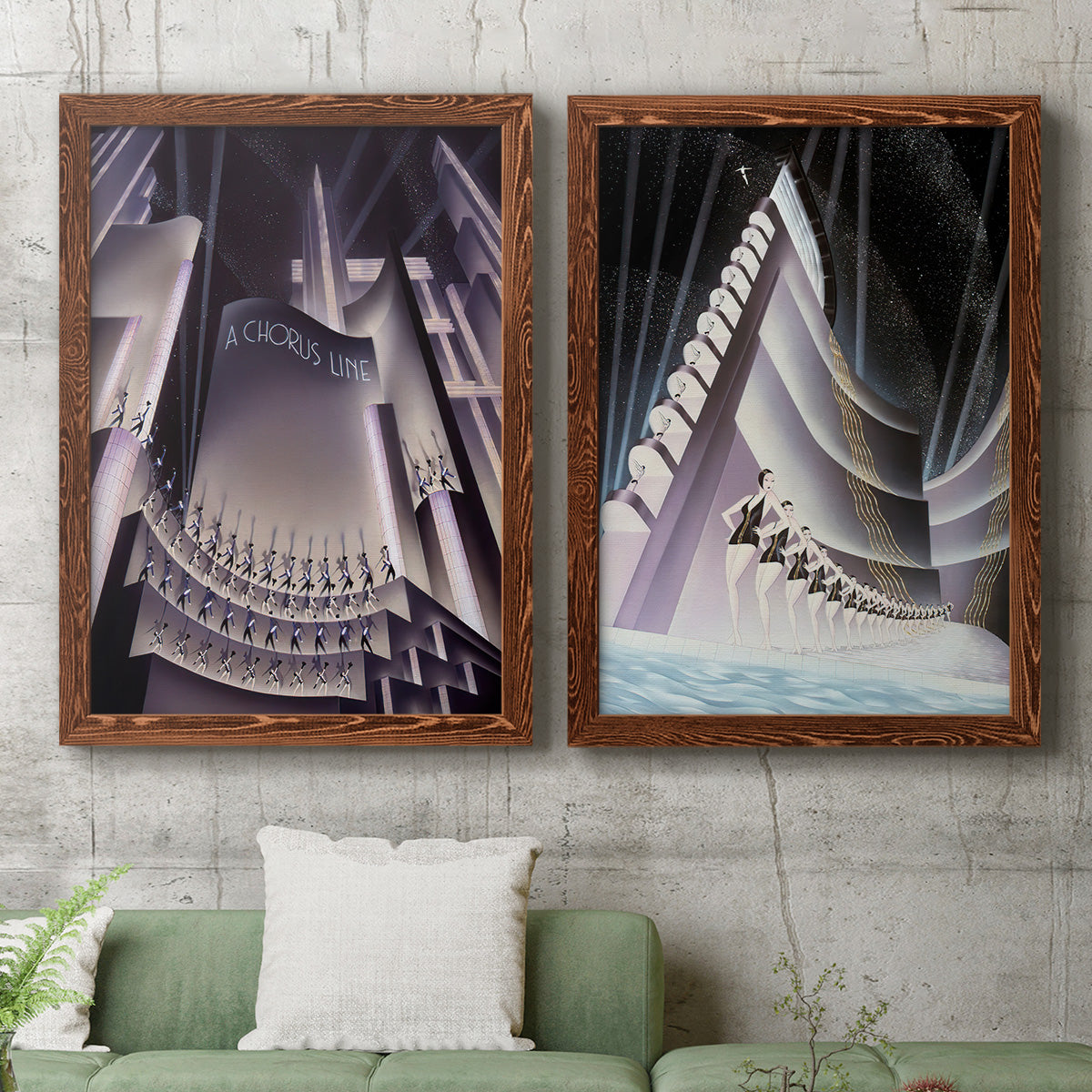 A Chorus Line  - Premium Framed Canvas 2 Piece Set - Ready to Hang