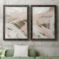 Earthtone Swipe I - Premium Framed Canvas 2 Piece Set - Ready to Hang