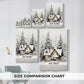 Cottage of Frostlit Whisper - Canvas Art Print