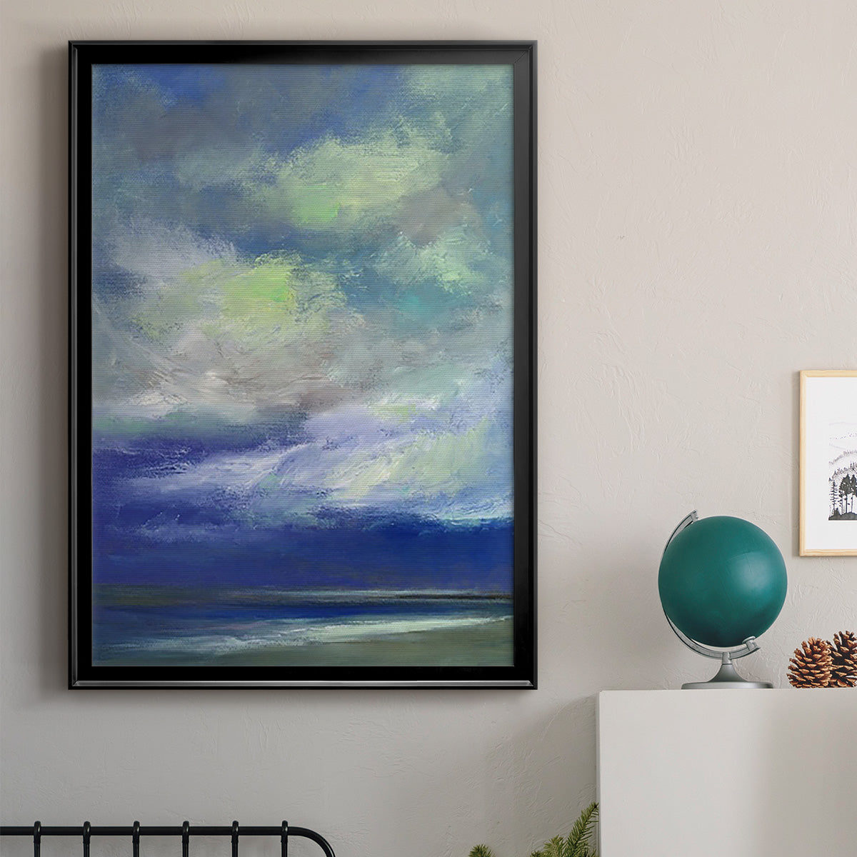 Island Dusk - Modern Framed Canvas Print