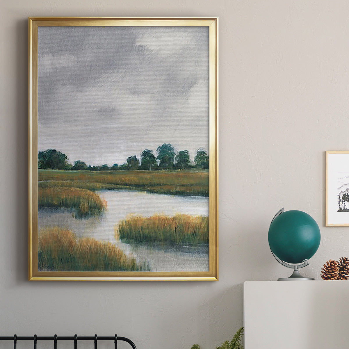 Salt Marshes II - Modern Framed Canvas Print