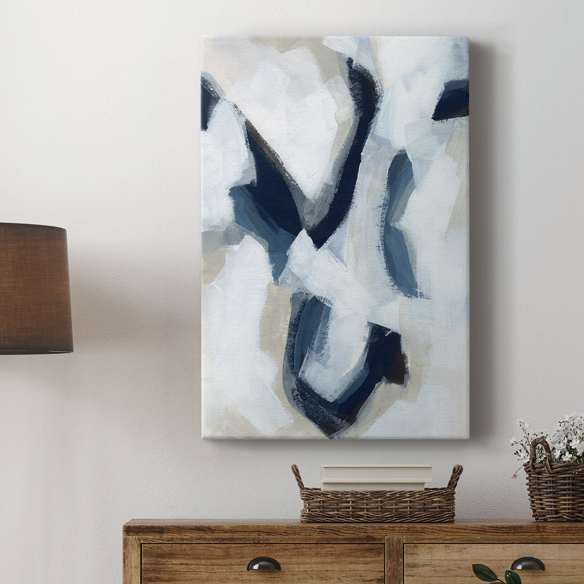 Indigo Imprint I Premium Gallery Wrapped Canvas - Ready to Hang