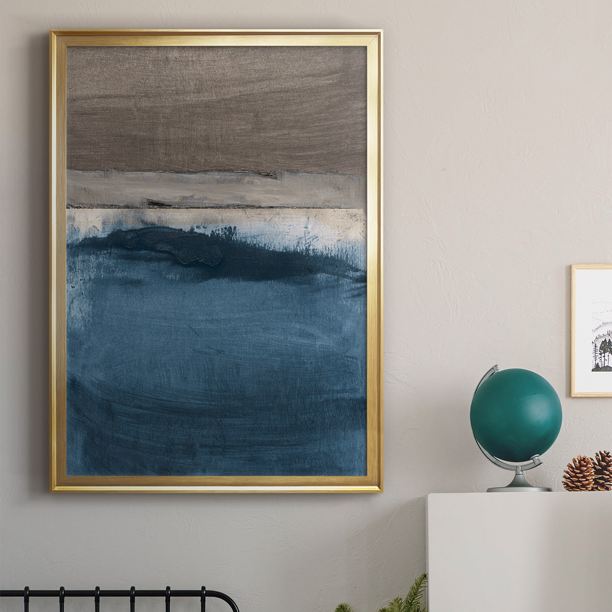 Midnight Sky - Modern Framed Canvas Print