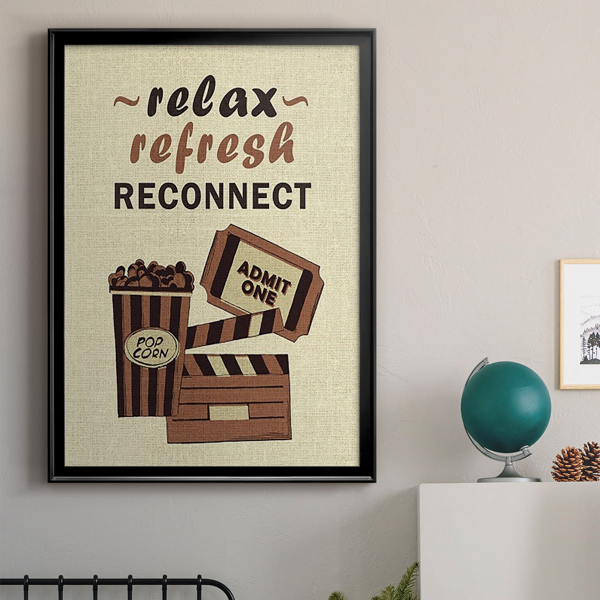 Movie Time IV - Modern Framed Canvas Print