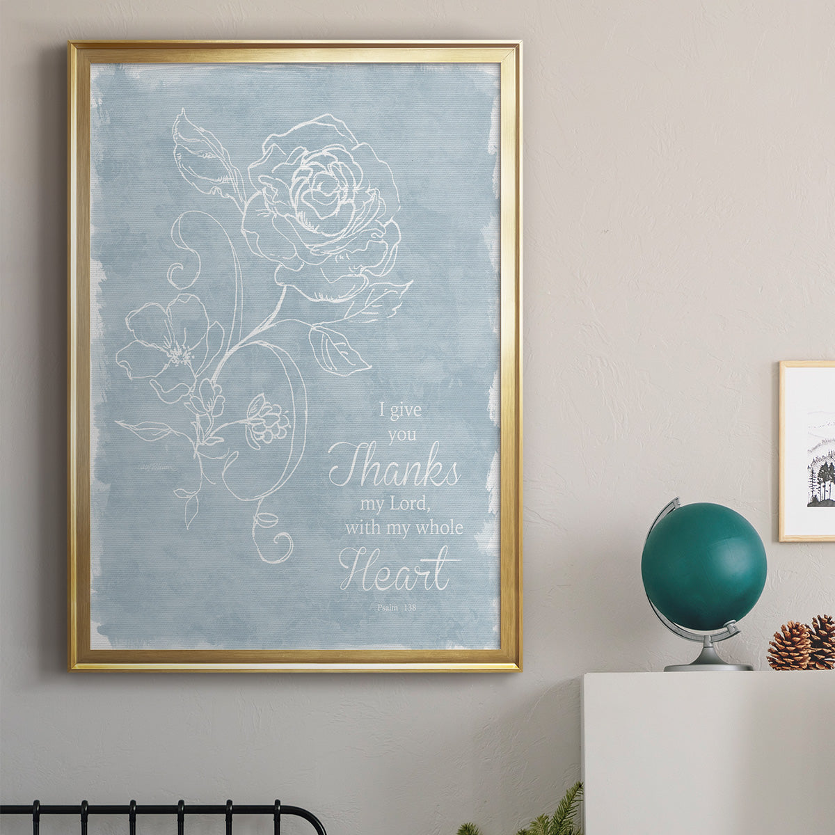 Whole Heart - Modern Framed Canvas Print