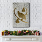 Partridge in a Pear Tree  - Gold Leaf Holiday - Gallery Wrapped Canvas