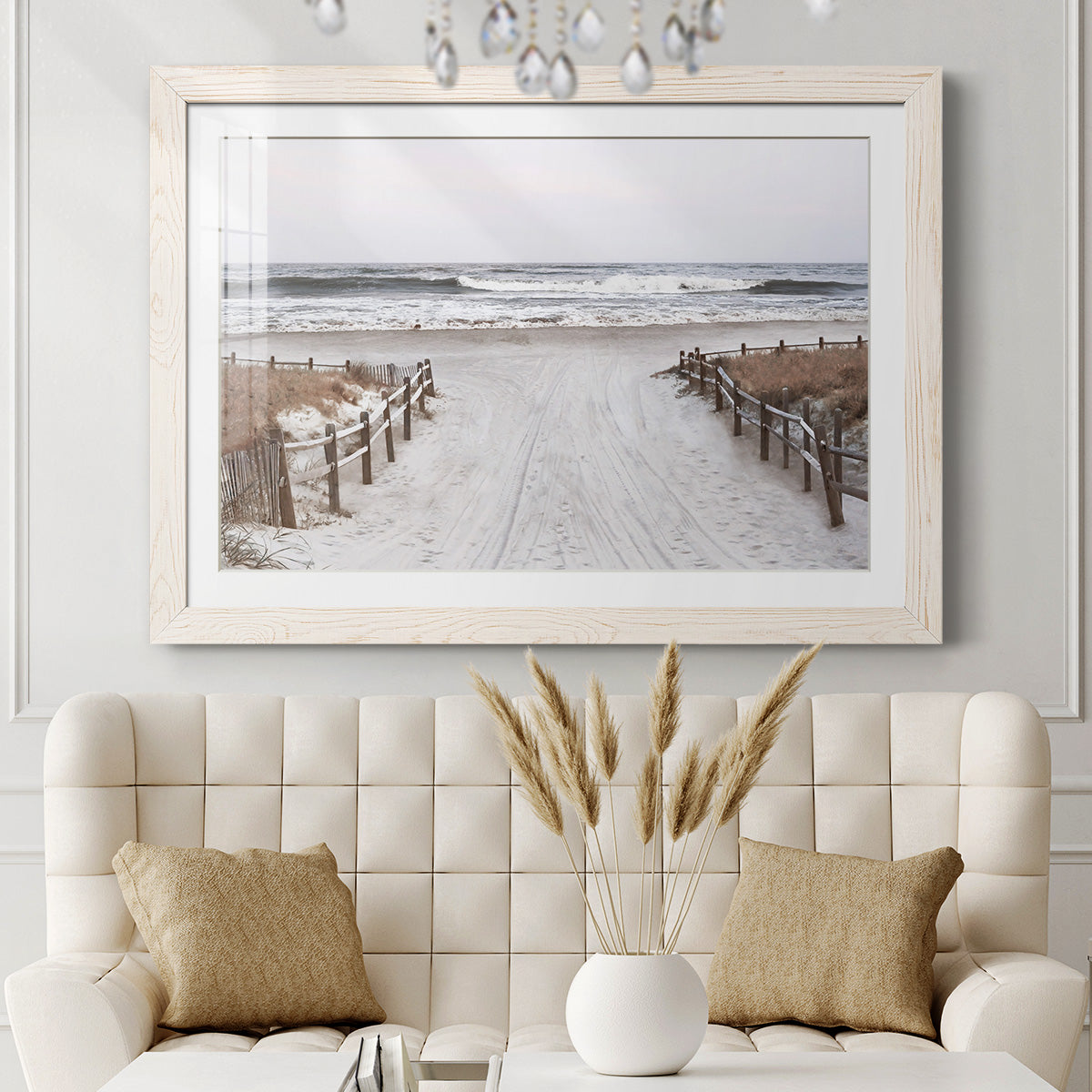 OBX Path - Barnwood Framed Art Print