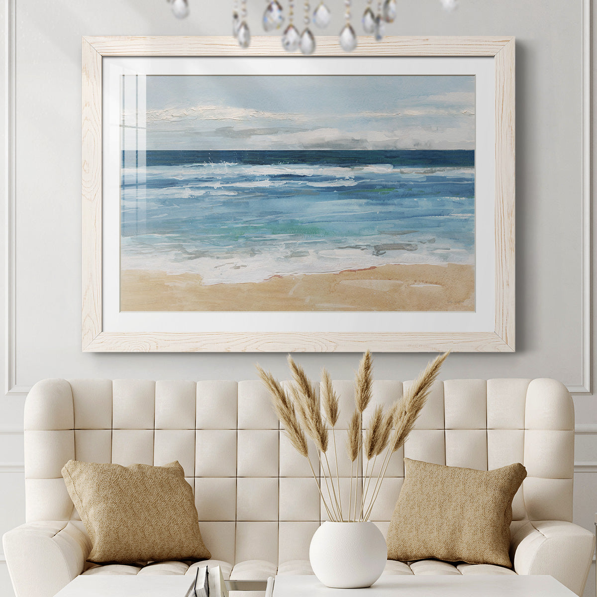 Ocean Waves II - Barnwood Framed Art Print