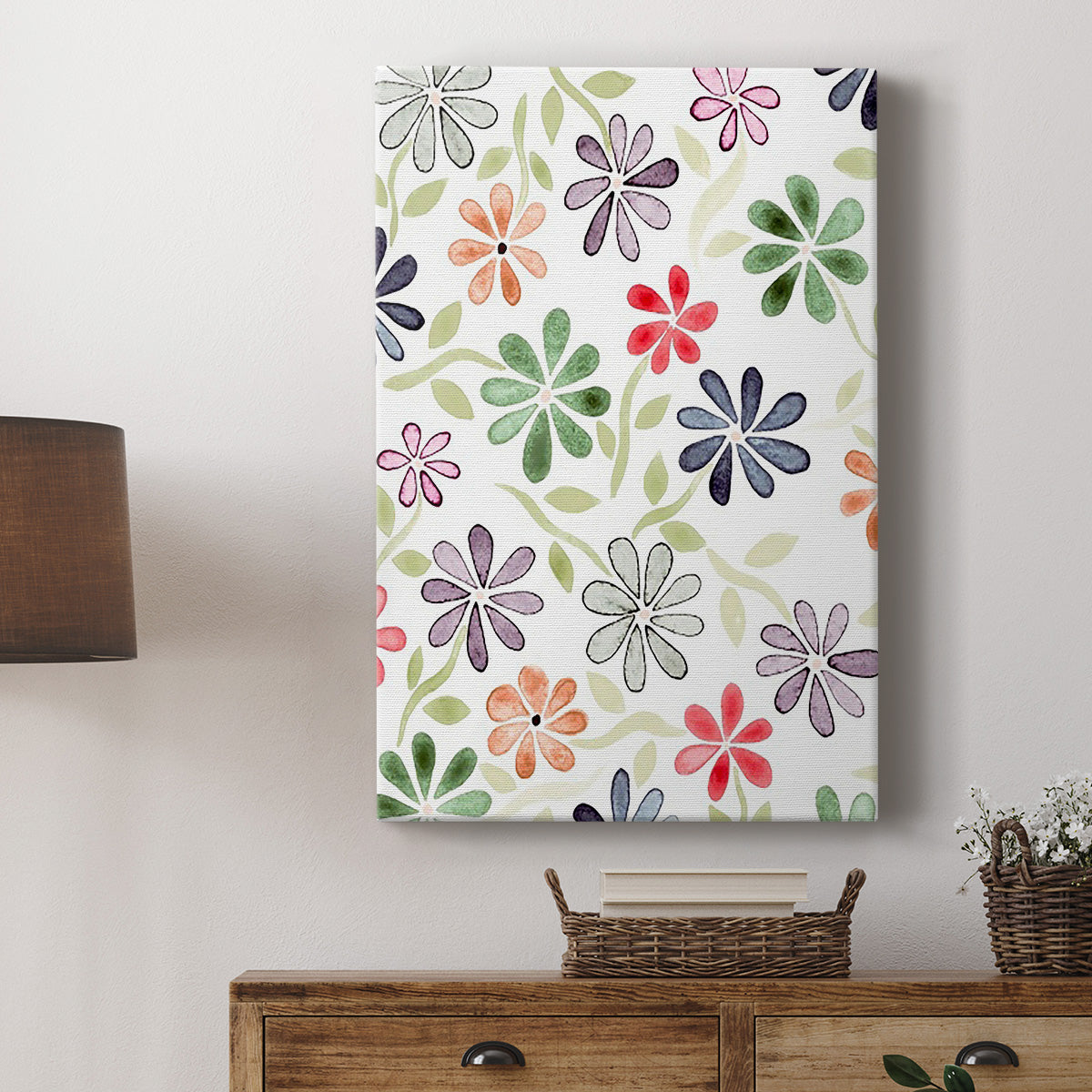 Faded Flowers I - Canvas Art Print