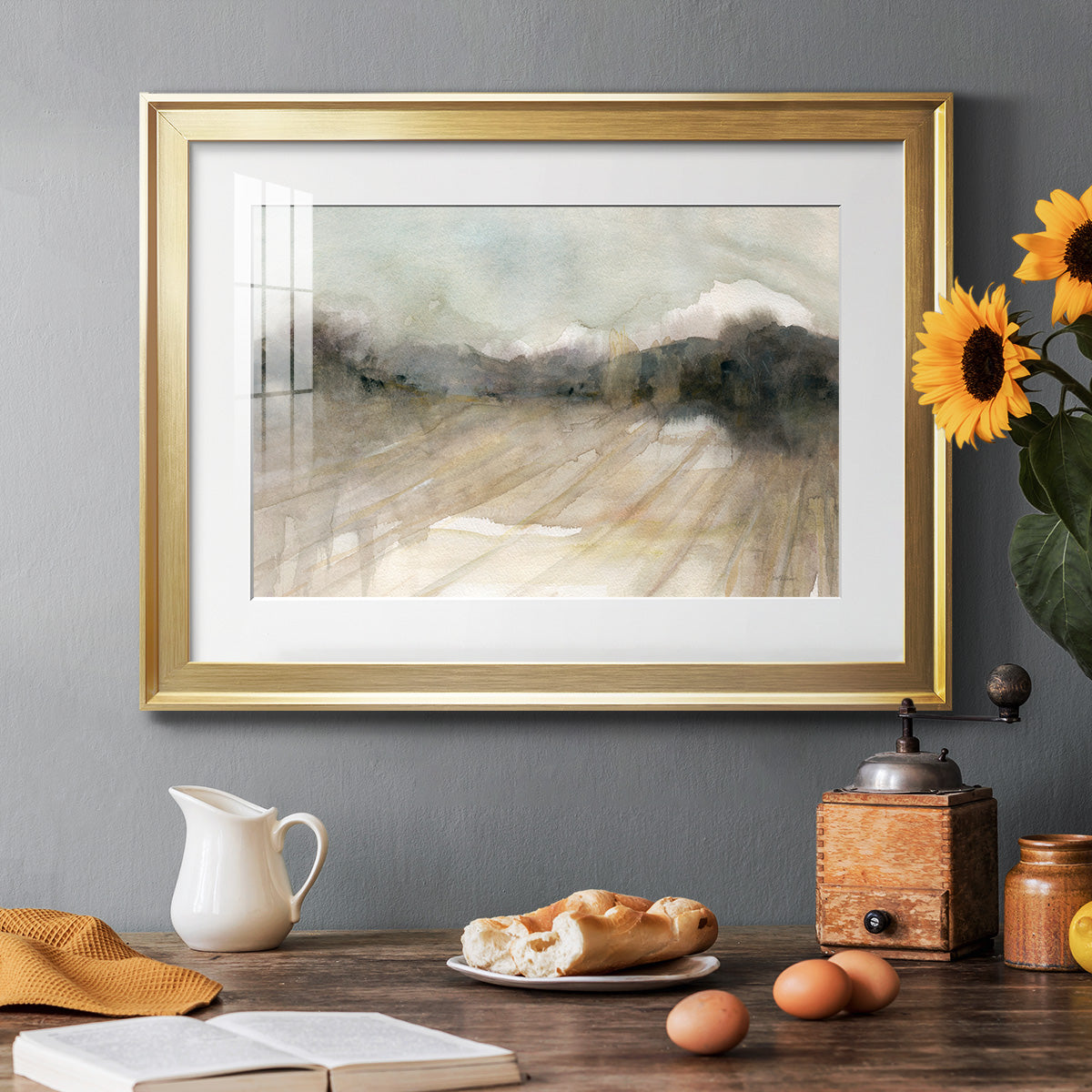Abstract Field - Modern Framed Art Print