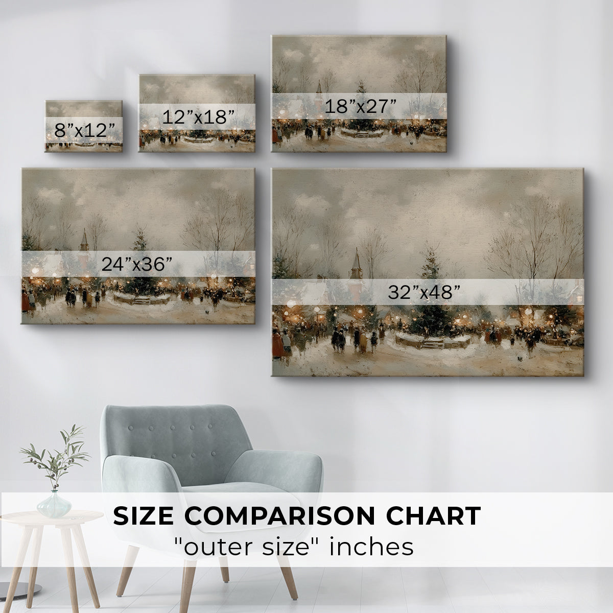 Candlelit Candle at Dusk - Canvas Art Print