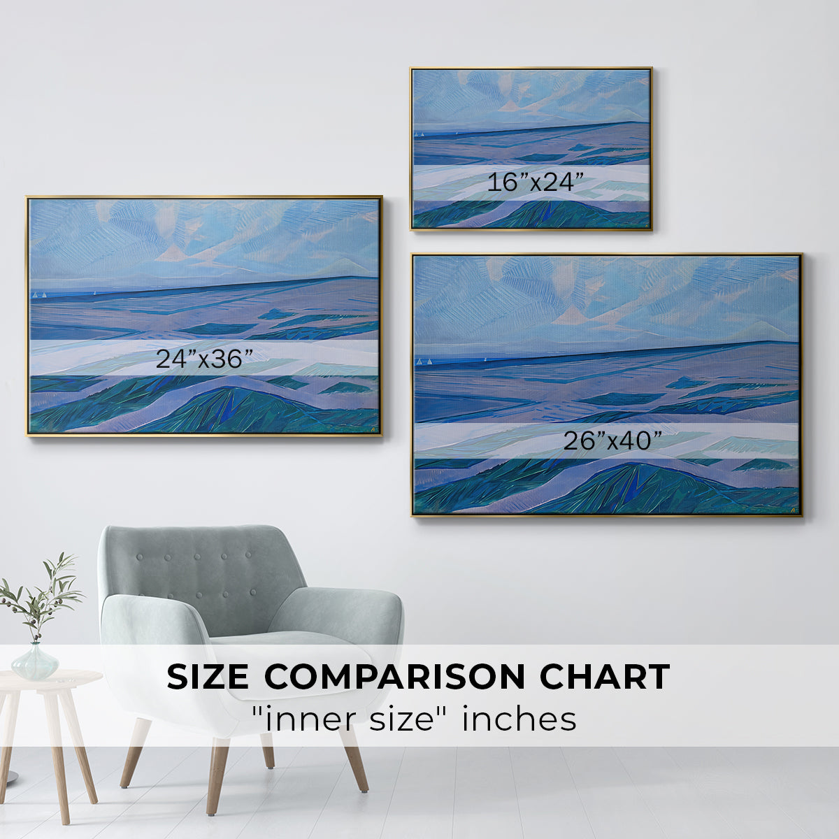 Dune Landscape, 1911 - Floater Framed Canvas Print