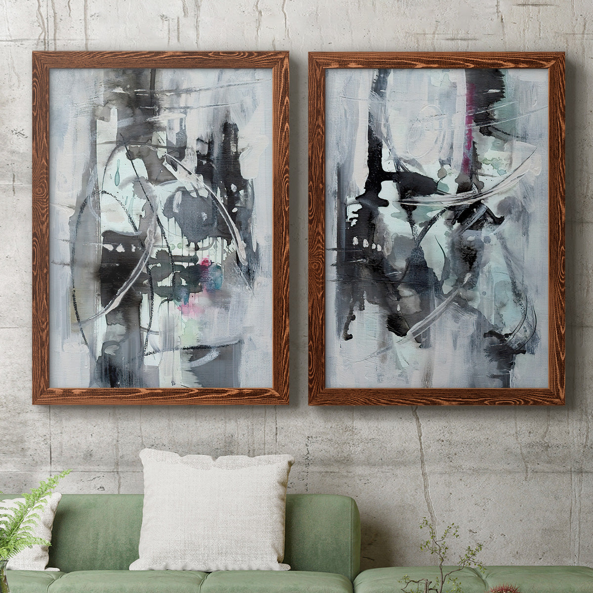 Indian Lore I - Premium Framed Canvas 2 Piece Set - Ready to Hang