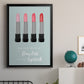 Flawless Lipstick - Modern Framed Canvas Print