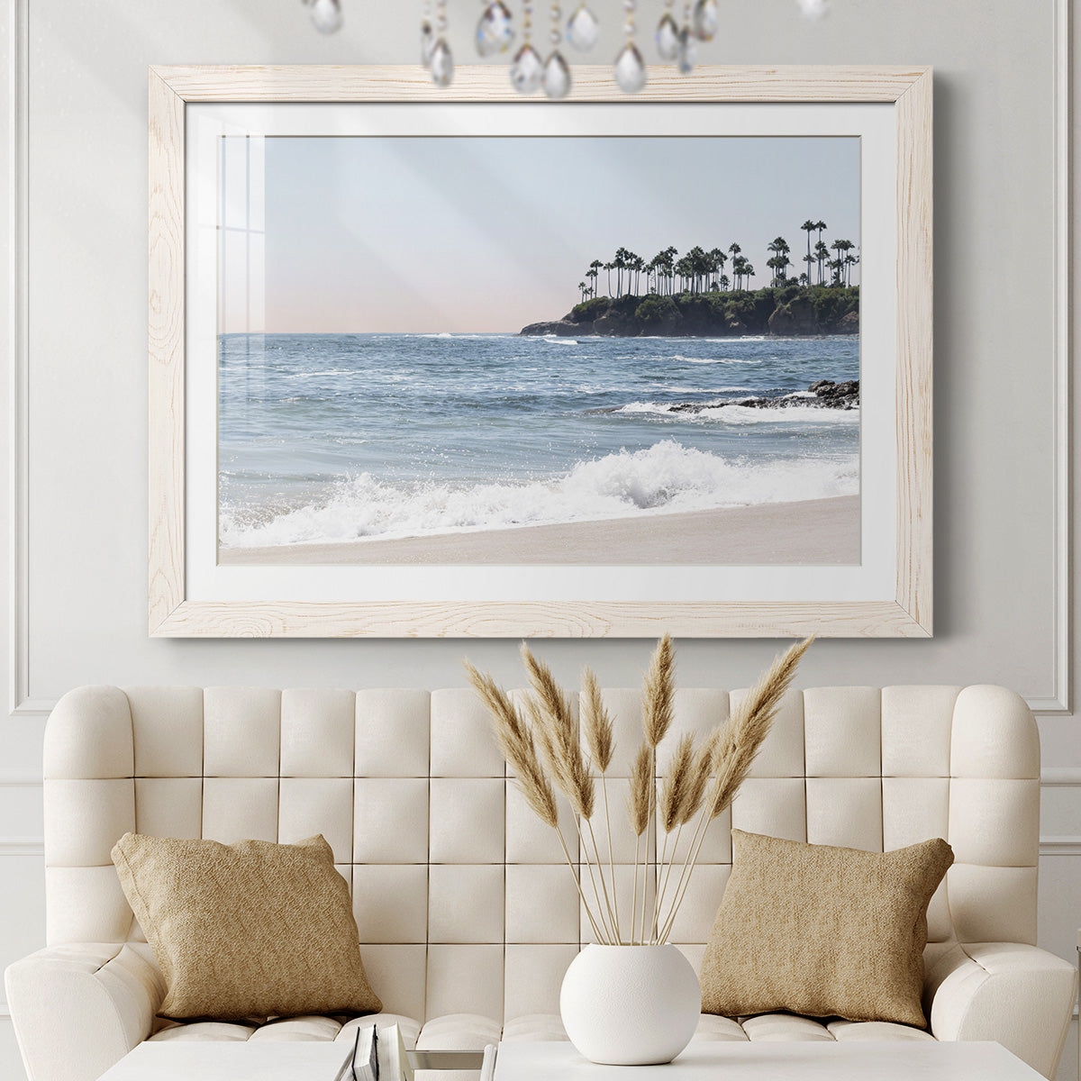 Distant Palms - Barnwood Framed Art Print