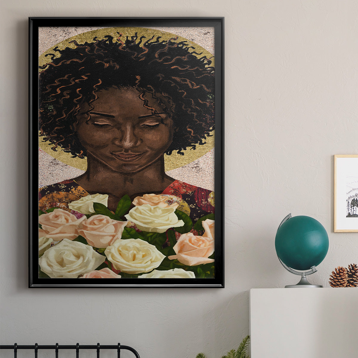 Meditation I - Modern Framed Canvas Print