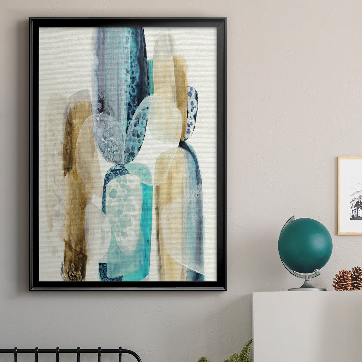 Mood Elevator - Modern Framed Canvas Print