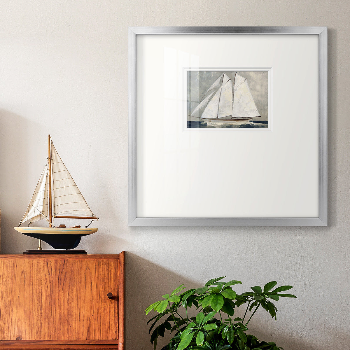 Setting Sail Premium Framed Print Double Matboard