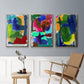 Brights Strokes I - Floater Framed Canvas Set