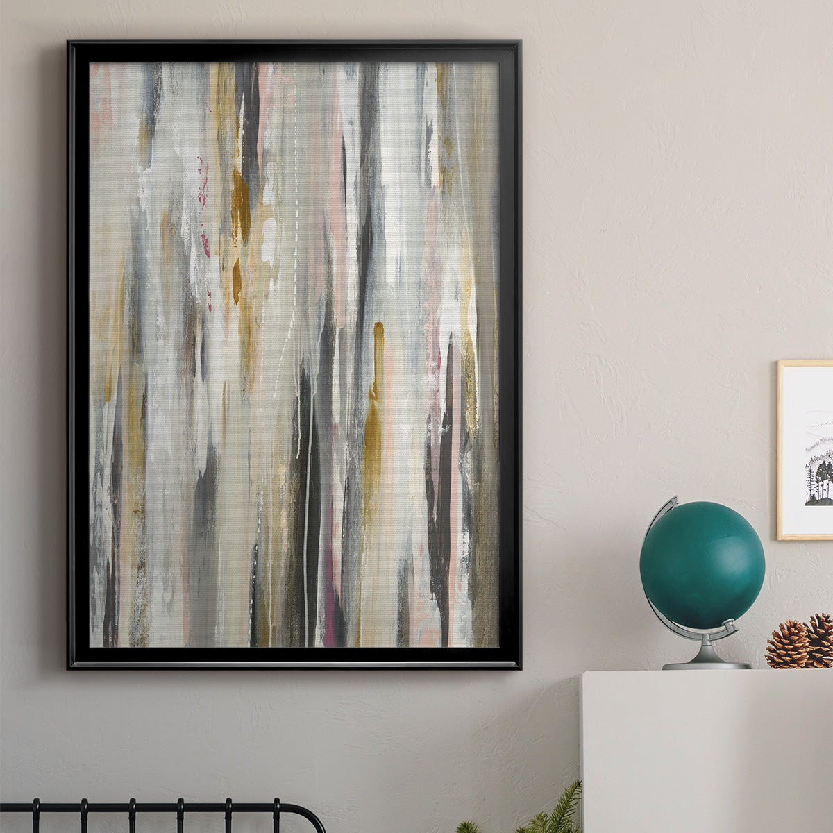 Color Ripple - Modern Framed Canvas Print