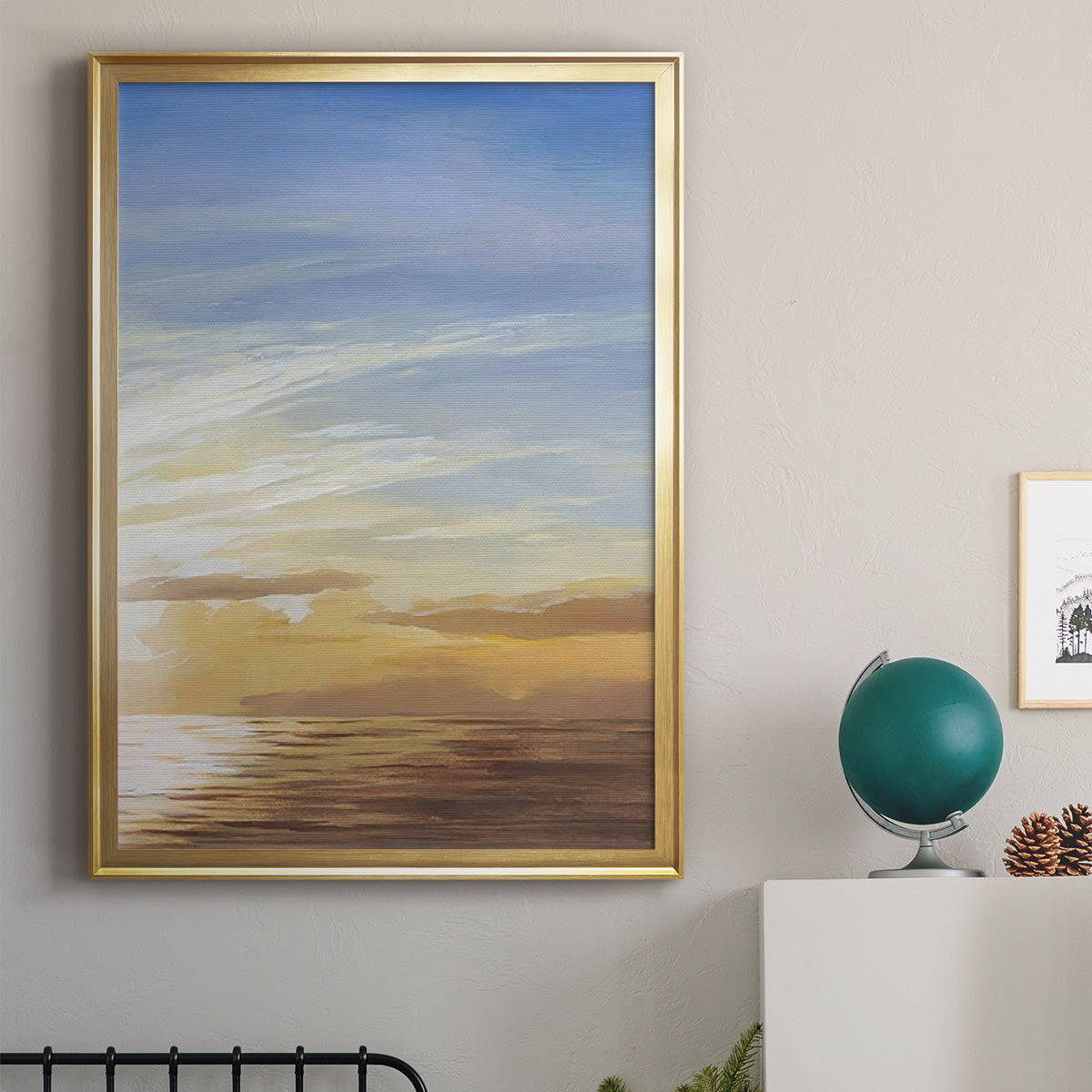 Luminous Waters II - Modern Framed Canvas Print