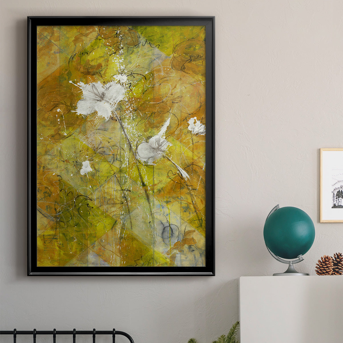 Beauty Amidst Chaos - Modern Framed Canvas Print